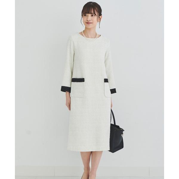 『セール実施中』ZOZO問い合わせ番号:55245716ショップ:CELEN，セレンブランド:DRESS LAB，ドレスラボ商品名:【セレモニースーツ/手洗い可能】バイカラーツイードワンピーススーツカテゴリ:フォーマルスーツ/小物>ス...