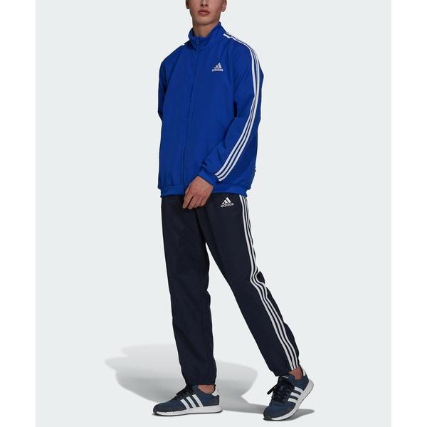 『タイムセール実施中』ZOZO問い合わせ番号:55410605ショップ:adidas，アディダスブランド:adidas，アディダス商品名:AEROREADY エッセンシャルズ レギュラーフィット 3ストライプス トラックスーツ （ジャージ上...