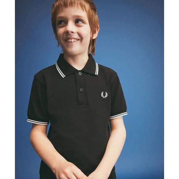 ZOZO問い合わせ番号:55438698ショップ:FRED PERRY，フレッドペリーブランド:FRED PERRY，フレッドペリー商品名:Kids Twin Tipped Fred Perry Shirt／キッズ ツインティップラインポロ...