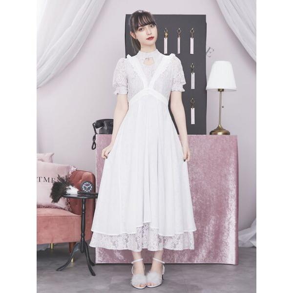 ワンピース スウィート 病みかわ系 10代 代 ブラック グレー レース Eatme 通販