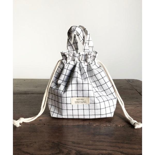 ZOZO問い合わせ番号:56132193ショップ:COMMON WARE，コモンウェアブランド:COMMON WARE，コモンウェアー商品名:EC: RECIPE LUNCH SACK　ランチ巾着袋カテゴリ:食器/キッチン>お弁当箱ブ...