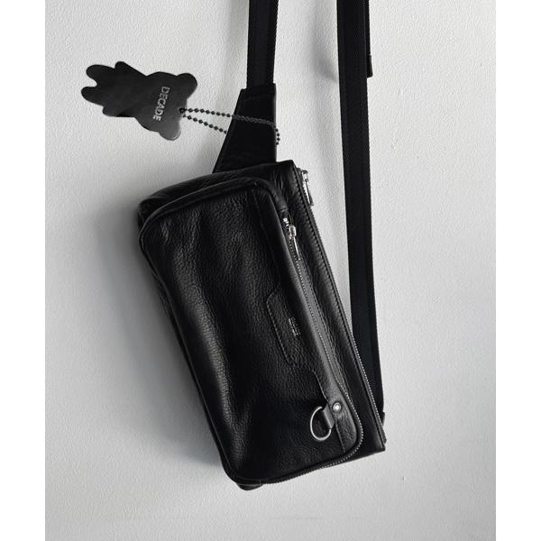 ウエストポーチ オイルドカウレザー・ボディバッグDECADE(No-01255) Oiled Cow Leather Body Bag　ディケイド メンズ レディース