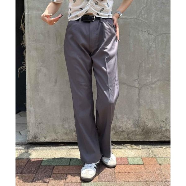スラックス Wrangler/ラングラー「ベストセラー」ランチャー フレアパンツ/ スラックス/ストレートパンツ/股下短めレングス71cm/センタープレス/ユニセッ…
