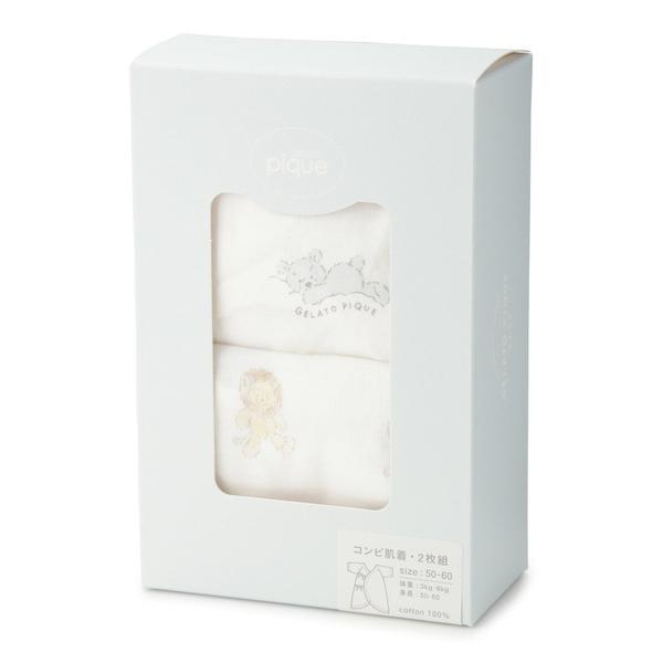 ※このアイテムは返品・交換対象外商品です。ZOZO問い合わせ番号:56965837ショップ:gelato pique，ジェラート　ピケブランド:gelato pique，ジェラートピケ商品名:【新生児】ぬいぐるみモチーフコンビ肌着カテゴリ:...