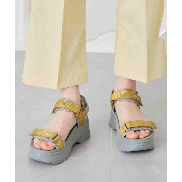 厚底ベルクロスポーツサンダル/3206