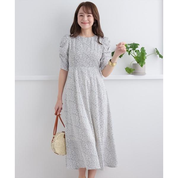 ワンピース ドレス ホワイト ブラウン ワンピース レディースファッション通販