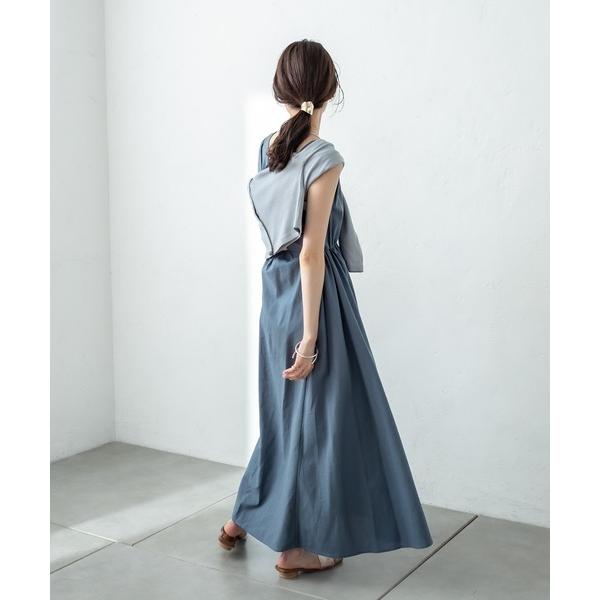 ワンピース ワンピース ドレス ブルー アイボリー ブラック Mystic 通販