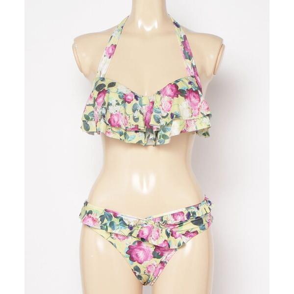 水着 Nuckle Market ROSE Print 花柄ビキニ レディース