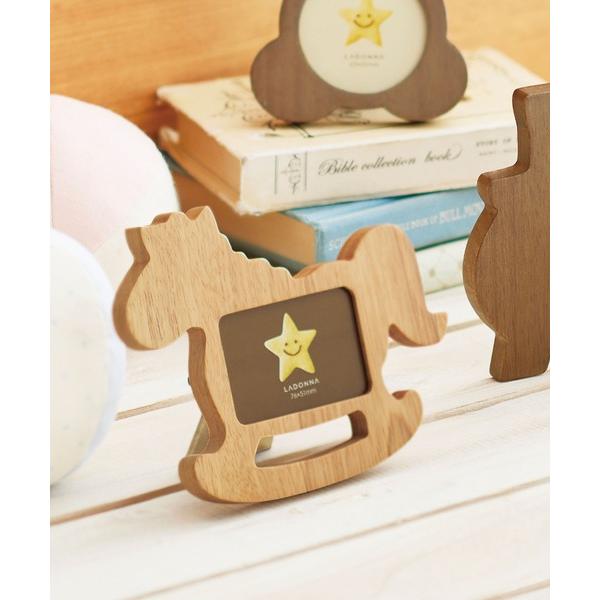 『セール実施中』ZOZO問い合わせ番号:58361817ショップ:Toffyマルシェ，トフィーマルシェブランド:LADONNA，ラドンナ，Toffyマルシェ，トフィマルシェ商品名:木馬型ベビーフォトフレーム ＬＢ２１−Ｓ２カテゴリ:インテリ...