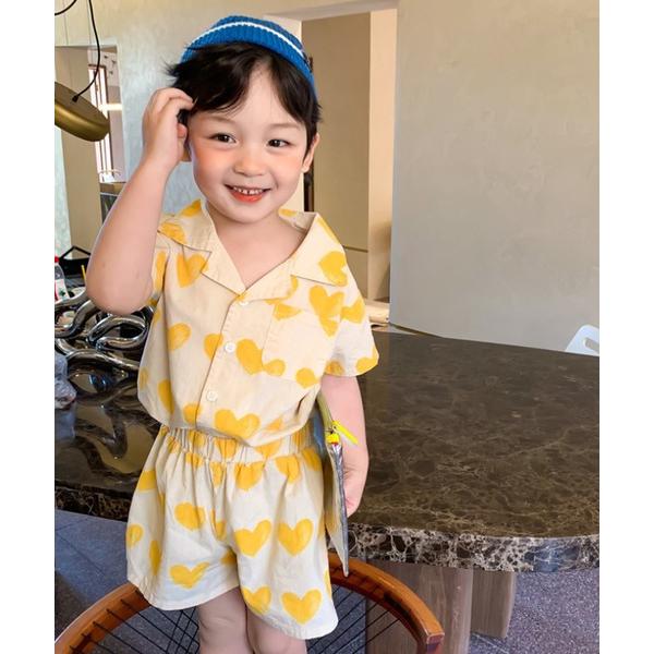 『タイムセール実施中』ZOZO問い合わせ番号:58825548ショップ:aimoha，アイモハブランド:aimoha，アイモハ商品名:【aimoha-KIDS-】ハート柄セットアップカテゴリ:ジャケット/アウター>セットアップブランド...