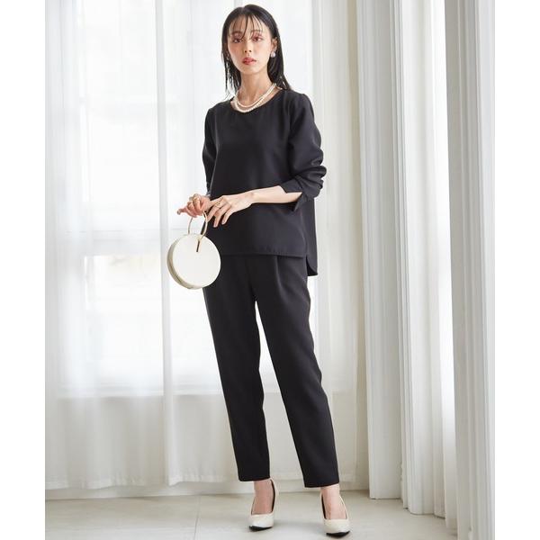 『タイムセール実施中』ZOZO問い合わせ番号:58922816ショップ:RANAN，ラナンブランド:RANAN，ラナン商品名:【2点セット】洗える/ストレッチ　バックボタンブラウス＆テーパードパンツセットアップカテゴリ:フォーマルスーツ/小...