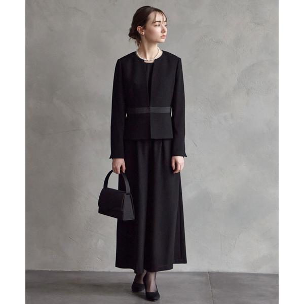 『セール実施中』ZOZO問い合わせ番号:58960802ショップ:AIMER，エメブランド:AIMER，エメ商品名:【喪服・礼服・WEB限定】ノーカラージャケット・ペプラムブラウス・ワイドパンツ 3点セット ブラックフォーマルアンサンブルカ...