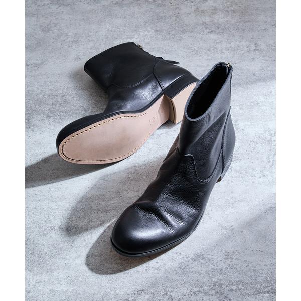 ブーツ PADRONE パドローネ / BACK ZIP BOOTS 「EDWARD」 バックジップレザーブーツ エドワード ヒールブーツ / PU7885-1101 メンズ