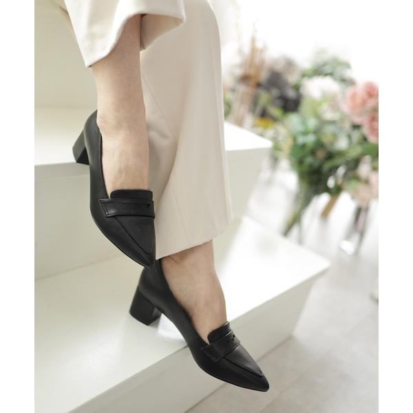 ZOZO問い合わせ番号:59299835ショップ:SESTO，セストブランド:SESTO，セスト商品名:チャンキーヒールポインテッドトゥローファーパンプスカテゴリ:シューズ>パンプスブランド品番:dap6202素材:合成皮革， 生地カ...