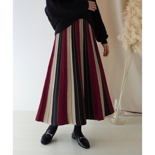 ZOZO問い合わせ番号:59365710ショップ:BLUEEAST，ブルーイーストブランド:BLUEEAST，ブルーイースト商品名:配色ストライプニットスカートカテゴリ:スカート>スカートブランド品番:542124-2703素材:ビス...