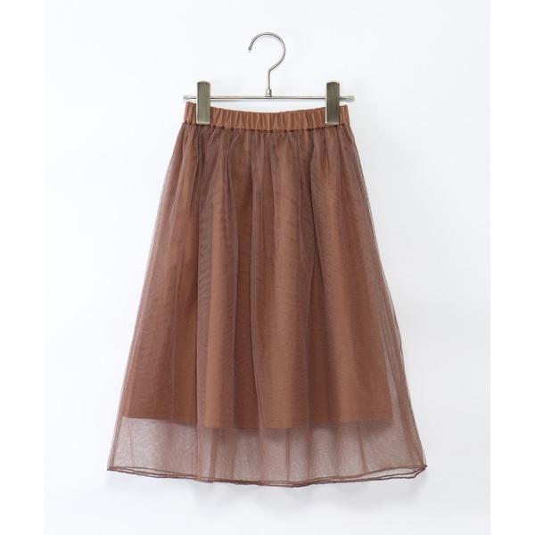 『LYPプレミアム会員価格：1641円　1月23日（金）11:59まで』ZOZO問い合わせ番号:59687887ショップ:ikka LOUNGE，イッカラウンジブランド:ikka，イッカ商品名:【キッズ】チュールフレアスカート（100~16...