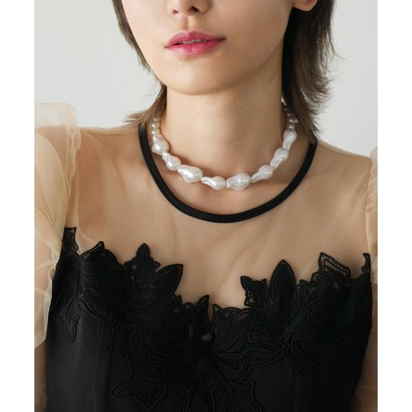 ネックレス pearl choker レディース