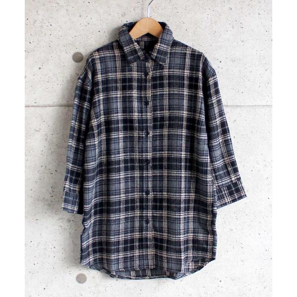 『タイムセール実施中』ZOZO問い合わせ番号:59997845ショップ:THE CASUAL，カジュアルブランド:THE CASUAL，カジュアル商品名:ビッグシルエットネルワンピ ネルシャツ キッズカテゴリ:トップス>シャツ/ブラウ...