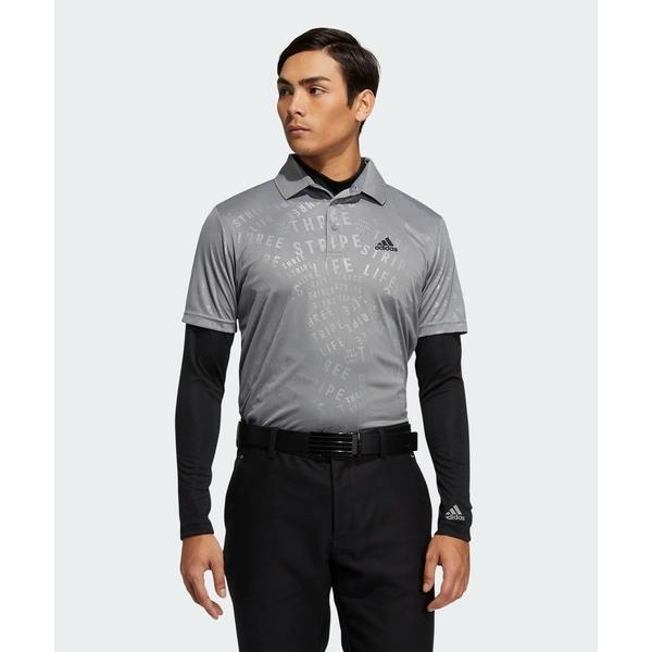 ポロシャツ プライムグリーン エンボスパターン UPF50＋レイヤードシャツ【adidas Golf/アディダスゴルフ】