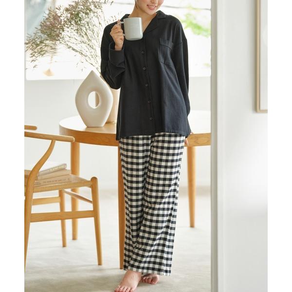 『タイムセール実施中』ZOZO問い合わせ番号:60245071ショップ:YU'NOW，ユナウブランド:YU'NOW，ユナウ，Lingerie by GeeRA，ランジェリーバイジーラ商品名:【綿100%/温活上下セット】コットンネルシャツパ...