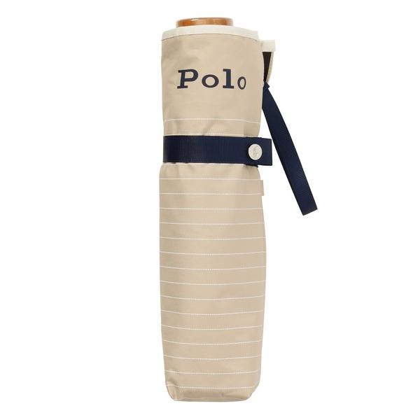 『セール実施中』ZOZO問い合わせ番号:60495987ショップ:MOONBAT，ムーンバットブランド:POLO RALPH LAUREN，ポロ ラルフ ローレン商品名:遮光 晴雨兼用折りたたみ日傘 ”ボーダー×パイピング”カテゴリ:ファッ...