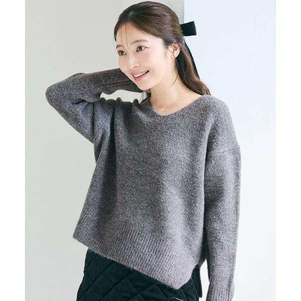 ZOZO問い合わせ番号:60689166ショップ:coca，コカブランド:coca（coca），コカ商品名:ふあふあヤク風 Vネックニットトップスカテゴリ:トップス&gt;ニット/セーターブランド品番:01-210305002-22素材:ア...