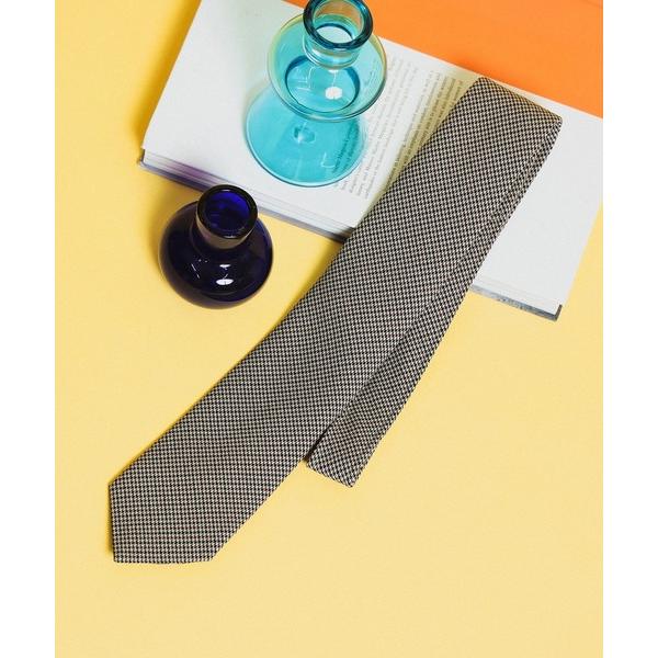 ZOZO問い合わせ番号:60743419ショップ:BEAMS HEART，ビームスハートブランド:BEAMS HEART，ビームスハート商品名:ウォッシャブル ハウンドトゥース ネクタイカテゴリ:フォーマルスーツ/小物>ネクタイブラン...