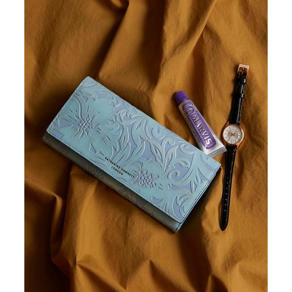 財布 KATHARINE HAMNETT LONDON/キャサリンハムネットロンドン NADESHIKO 二つ折り ロングウォレット レディース メン