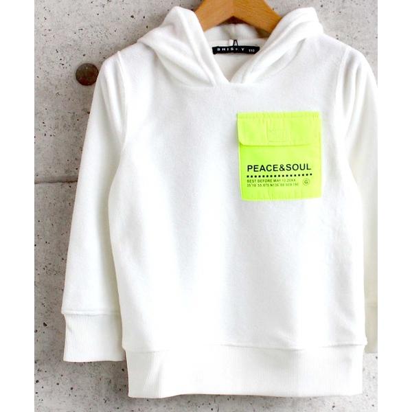 『タイムセール実施中』ZOZO問い合わせ番号:60978534ショップ:THE CASUAL，カジュアルブランド:THE CASUAL，カジュアル商品名:マイクロフリース 胸 ポケット プリント プルオーバー パーカー キッズカテゴリ:トッ...