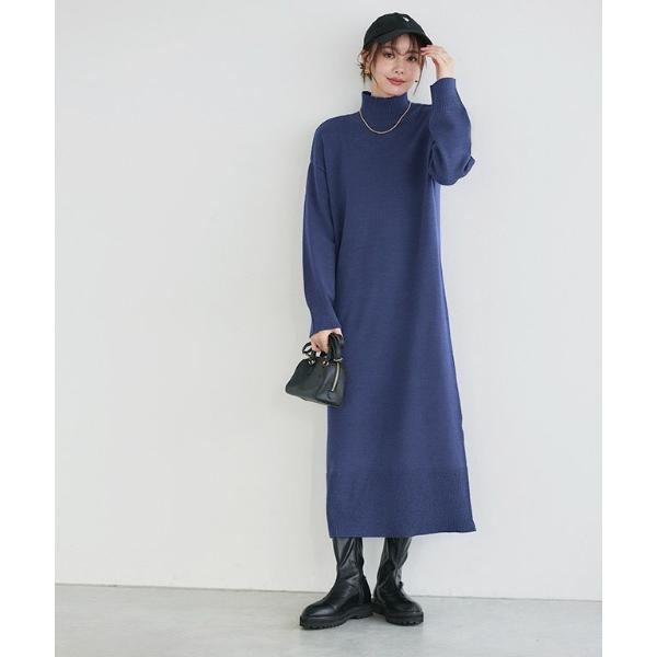 『タイムセール実施中』ZOZO問い合わせ番号:61384297ショップ:Pierrot，ピエロブランド:Pierrot，ピエロ商品名:もっちりカシミヤタッチハイネックロングニットワンピースカテゴリ:ワンピース/ドレス>ワンピースブラン...