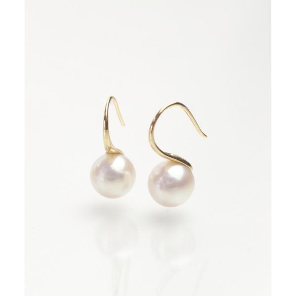 パール ピアス 「anq.」K10・パールフックピアス レディース