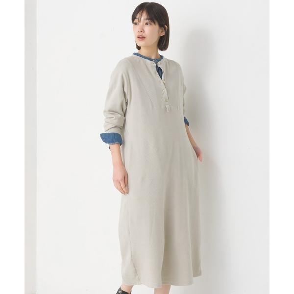 『タイムセール実施中』ZOZO問い合わせ番号:61531990ショップ:OMNES，オムネスブランド:OMNES，オムネス商品名:ハニカムストレッチワッフル切り替えヘンリーワンピースカテゴリ:ワンピース/ドレス>ワンピースブランド品番...