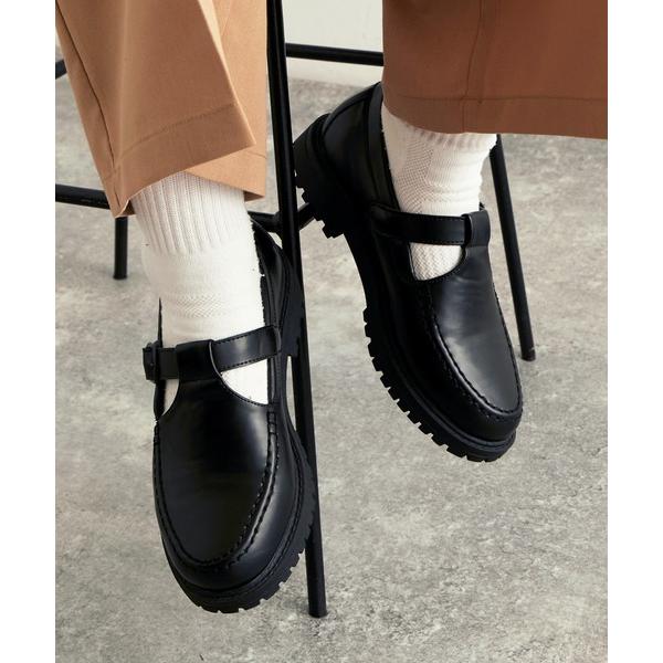 ZOZO問い合わせ番号:61533529ショップ:MONO-MART，モノマートブランド:forksy.，フォルクシー，MONO-MART，モノマート商品名:【forksy.】T字ストラップローファーカテゴリ:シューズ>ローファーブラ...