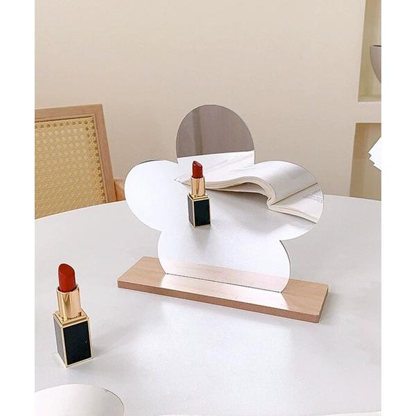 『タイムセール実施中』ZOZO問い合わせ番号:61621180ショップ:VitaFelice，ヴィータフェリーチェブランド:VitaFelice，ヴィータフェリーチェ商品名:変形ミラー 卓上 ハートミラー両面鏡カテゴリ:インテリア&gt;ミ...