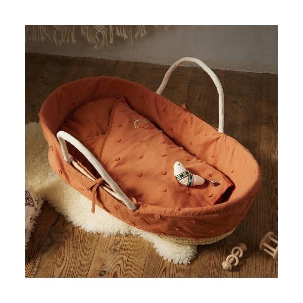 ZOZO問い合わせ番号:62063989ショップ:10mois，ディモワブランド:BOBO，ボボ商品名:BOBO かごのクーファン テラコッタカテゴリ:ママ＆ベビー>ベビー寝具/家具ブランド品番:22141008素材:かご:コーン(皮...