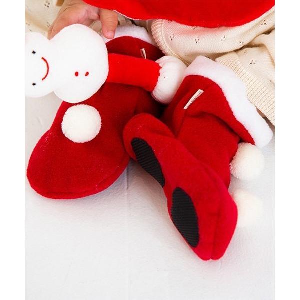 靴下 「pompkis BABY/ポプキンズベビー」X’mas フットウォーマー キッズ 子供 男の子 女の子