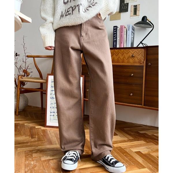 『セール実施中』ZOZO問い合わせ番号:62506344ショップ:moment+，モーメントプラスブランド:moment+，モーメントプラス商品名:アソートセールカラーヘビーツイルストレートパンツカテゴリ:パンツ>デニムパンツブランド...