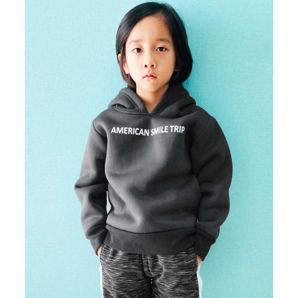 『タイムセール実施中』ZOZO問い合わせ番号:62507569ショップ:THE CASUAL，カジュアルブランド:THE CASUAL，カジュアル商品名:裏ボア プリント プルオーバー パーカー キッズカテゴリ:トップス>パーカーブラ...