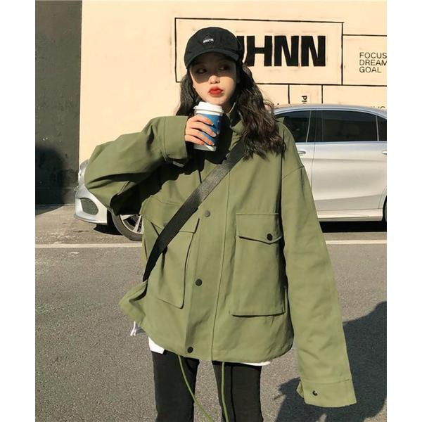 モッズコート コート スタンドカラーモッズブルゾン レディース