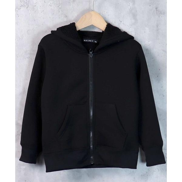 『タイムセール実施中』ZOZO問い合わせ番号:62540422ショップ:THE CASUAL，カジュアルブランド:THE CASUAL，カジュアル商品名:無地 裏ボア ジップアップ パーカー キッズカテゴリ:トップス>パーカーブランド...