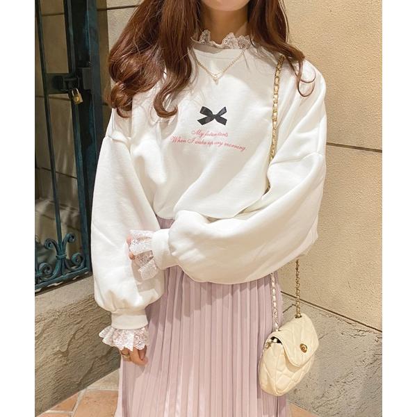 レディーストレーナー レトロガーリー 量産型 10代 代 ブラック ホワイト レース Apres Jour 通販