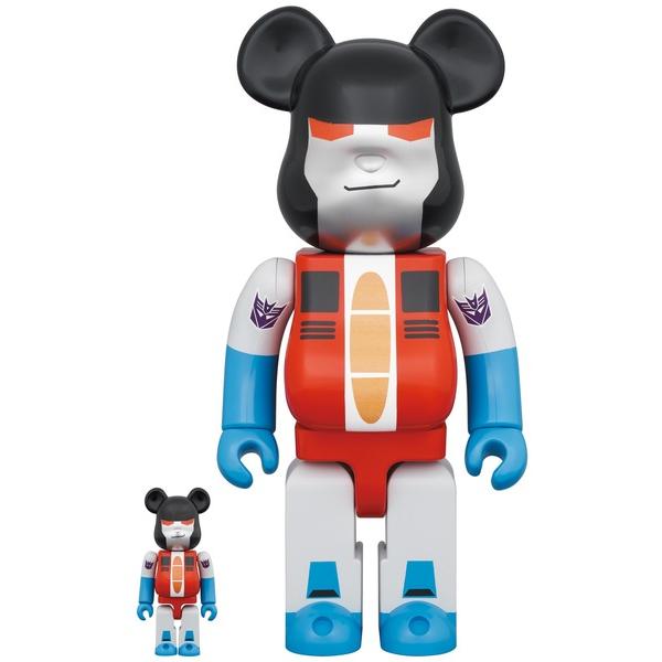 フィギュア BE@RBRICK TRANSFORMERS STARSCREAM 100％ ＆ 400％