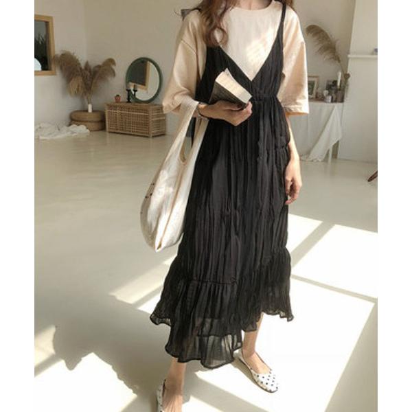 『タイムセール実施中』ZOZO問い合わせ番号:64207607ショップ:Doula Doula，ドゥーラドゥーラブランド:Bifrost，ビフレスト商品名:クリンクルキャミワンピースカテゴリ:ワンピース/ドレス>ワンピースブランド品番...