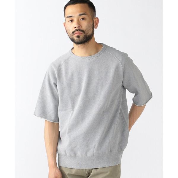 トレーナー スウェット REMI RELIEF × BEAMS PLUS / 別注 ショートスリーブ スウェット カットオフ ヘザーグレー メンズ