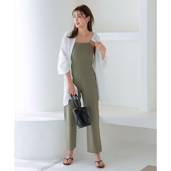 『タイムセール実施中』ZOZO問い合わせ番号:64903187ショップ:kobelettuce，コウベレタスブランド:KOBE LETTUCE，コウベレタス商品名:スクエアキャミオールインワンカテゴリ:オールインワン・サロペット>つな...