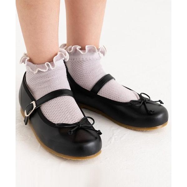 バレエシューズ 「POMPKINS/ポプキンズ」ストラップバレエシューズ キッズ 子供 女の子