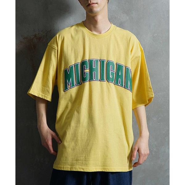 tシャツ 「JOKER」ルーズシルエット アメカジ 発泡 プリント カレッジロゴ 春服 ビッグTシャツ メンズ 春服 メンズ レディース