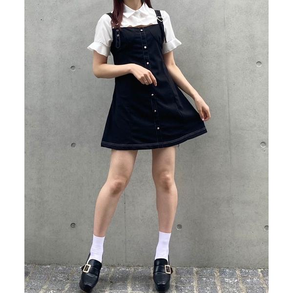 ワンピース ガーリー 可愛い系 10代 代 ブラック Crea Titty Co Petit 通販