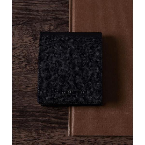 二つ折り 二つ折り財布 財布 KATHARINE HAMNETT LONDON/キャサリンハムネットロンドン PRIZM 二つ折りコンパクトウォレット