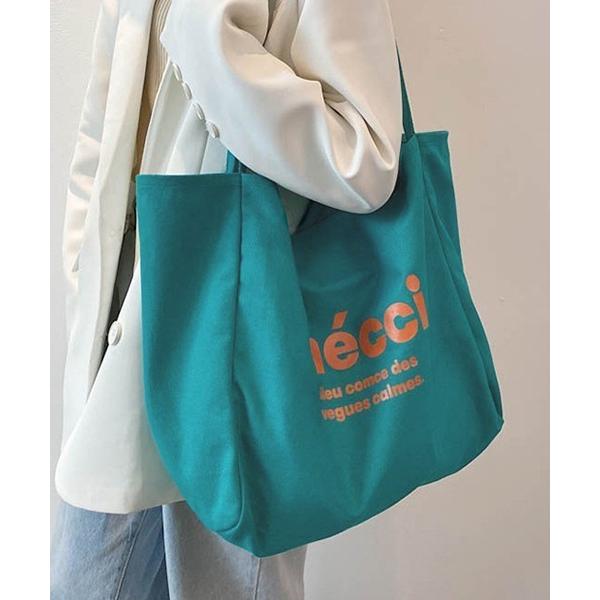 トートバッグ 「c.u.l」mecciロゴキャンパスカラートートバッグ cula394 レディース